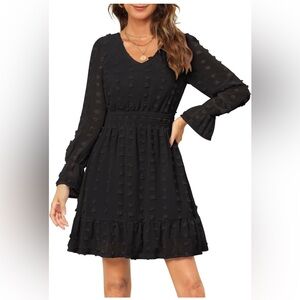 NWT Annebouti Womens Long Sleeve Mini Dress